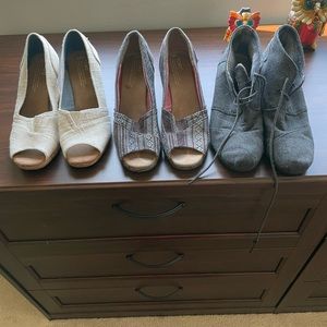 Toms wedge-8.5 wide (3-pairs)